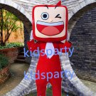 New red television mascot costume Fancy Dress Halloween party costume Carnival Costume