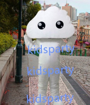 New white cloud mascot costume Fancy Dress Halloween party costume Carnival Costume
