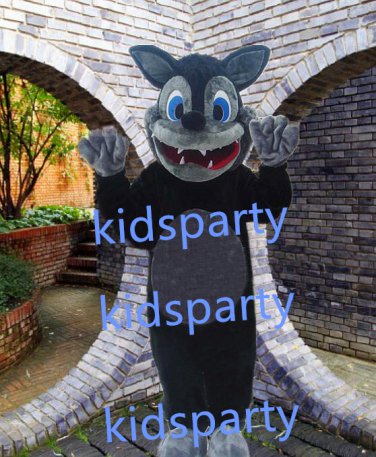 New Grey Wolf mascot costume Fancy Dress Halloween party costume Carnival Costume
