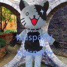 New grey cat mascot costume Fancy Dress Halloween party costume Carnival Costume