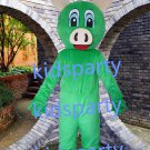 New green pig mascot costume Fancy Dress Halloween party costume Carnival Costume