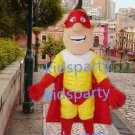 new walking disguise custom red cape muscle man mascot costumes