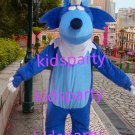 New blue wolf mascot costumes  fursuit christmas Halloween costume