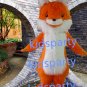 New orange fox Mascot Costume Mascot Parade Quality Clowns Birthdays Fancy dress party