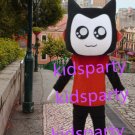 New red suit black cat mascot costumes  fursuit christmas Halloween costume