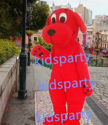 New red dog Mascot Costume Mascot Parade Quality Clowns Birthdays Fancy dress party