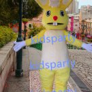 New yellow rabbit Mascot Costume Mascot Parade Quality Clowns Birthdays Fancy dress party