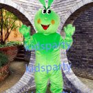 New green rabbit Mascot Costume Mascot Parade Quality Clowns Birthdays Fancy dress party
