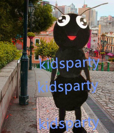 New black ant Mascot Costume Mascot Parade Quality Clowns Birthdays Fancy dress party
