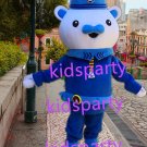 New blue bear Mascot Costume Mascot Parade Quality Clowns Birthdays Fancy dress party