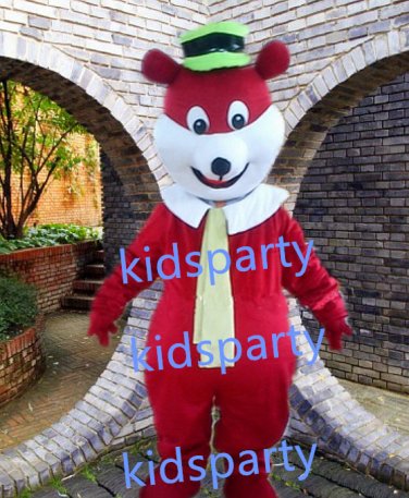 New bear Mascot Costume Mascot Parade Quality Clowns Birthdays Fancy dress party
