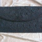 Vintage Blue Beaded Clutch