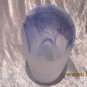 Violet Frosted Swirl Glass Vase