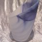 Violet Frosted Swirl Glass Vase