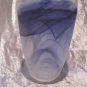 Violet Frosted Swirl Glass Vase