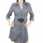 Blue Shirt Dress-Small