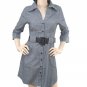 Blue Shirt Dress- Large
