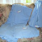 *NEW* Handmade Baby Blue Blanket Set