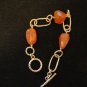 Sterling Silver Carnelian Chunk 7.5 Bracelet