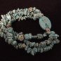 Handcrafted Turquoise Chips and Nugget Stretch Bracelet