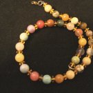 Multi Gemstone Goldtone Necklace