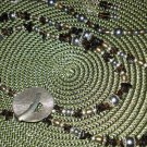Genuine Onyx, Pearls and Glass Beads with Decorative Clasp Set