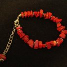 Bali Coral Chips Handmade Bracelet with Extender