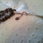 Handmade Three Row Tigers Eye Chips Sterling Silver Clasp Necklace