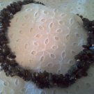 Handmade Three Row Labradorite Chips Sterling Silver Necklace