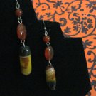 Handmade Genuine Agate and Silver Earrings