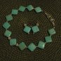 Handmade Genuine Turquoise Beads and Silver Accents and Clasp Set