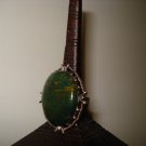 Genuine Jasper Cabochon on Adjustable Stainless Steel Ring