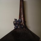 Handcrafted Wire Wrapped Gunmetal Iolite Beads Ring