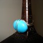 Handcrafted Wire Wrapped Genuine Turquoise Cabochon  Ring Size 7