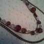 Genuine Lavender, Swarovski Crystals on Copper Chains, Long Necklace