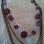 Genuine Lavender, Swarovski Crystals on Copper Chains, Long Necklace