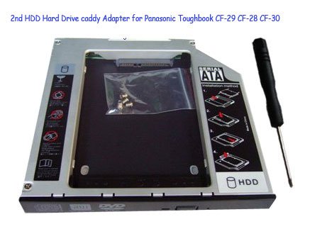 2nd HDD Hard Drive caddy Adapter for Panasonic Toughbook CF-29 CF-28 CF-30