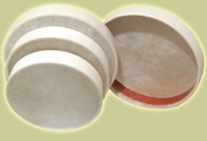 NEW Shaman Hoop Hand Drum (Eggshell Design) 16" + Clip
