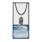 (1) Genuine Meteorite Pendant Necklace In Display Box *Black Cord / Great Gift*