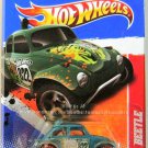 Hot Wheels - Baja Beetle: Thrill Racers - Jungle #4/6 - #214/244 (2011) *Teal*