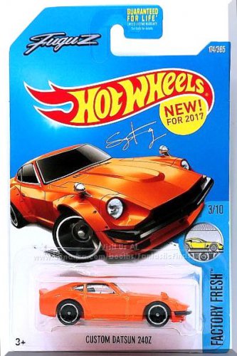 Hot Wheels - Custom Datsun 240Z: Factory Fresh #3/10 - #174/365 (2017) *Orange*