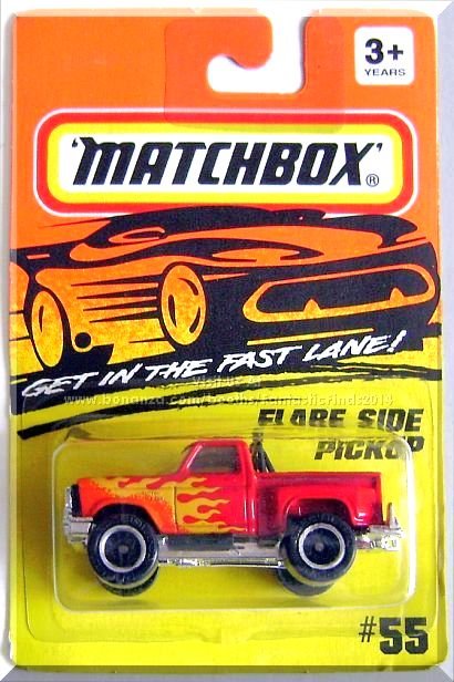 Matchbox - Flare Side Pickup: MB #1-75 Series #55 (1994) *Red Edition*