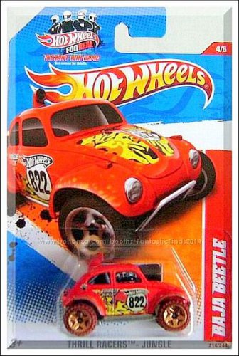 Hot Wheels - Baja Beetle: Thrill Racers - Jungle #214/244 (2011) *Red Edition*
