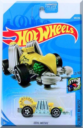 Hot Wheels - Eevil Weevil: '19 Street Beasts #2/10 - #169/250 *Yellow Edition*