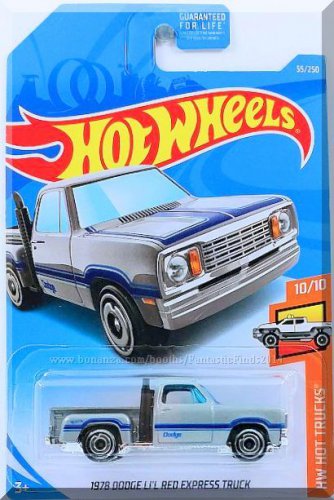 Hot Wheels - '78 Dodge Li'l Red Express Truck: '19 HW Hot Trucks #55/250 *Gray*