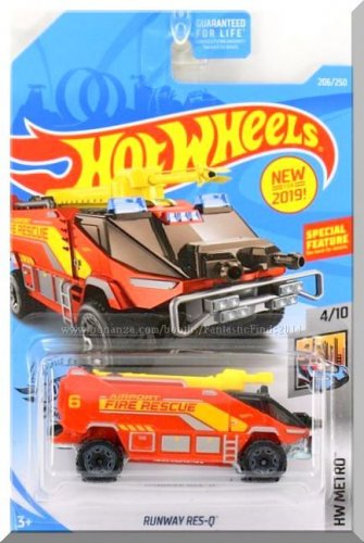 Hot Wheels - Runway Res-Q: HW Metro #4/10 - #206/250 (2019) *Red Edition*