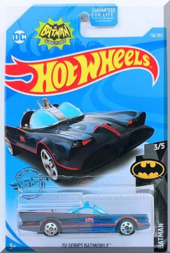 Hot Wheels 2019 BATMAN TV Series Batmobile Blue 118/250 B28 