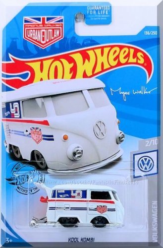 VOLKSWAGEN KOOL KOMBI   2019 Hot Wheels Volkswagen Series    White
