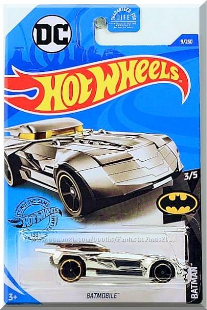 Chrome 2020 Hot Wheels BATMAN 3/5 Batmobile 9/250