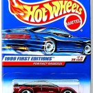 Hot Wheels - Pontiac Rageous: 1999 First Editions #7/26 - Collector #675 *Red*